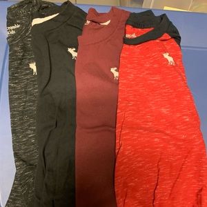 (4) Abercrombie kids LS tees for boys size 9/10